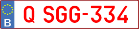 Trailer License Plate